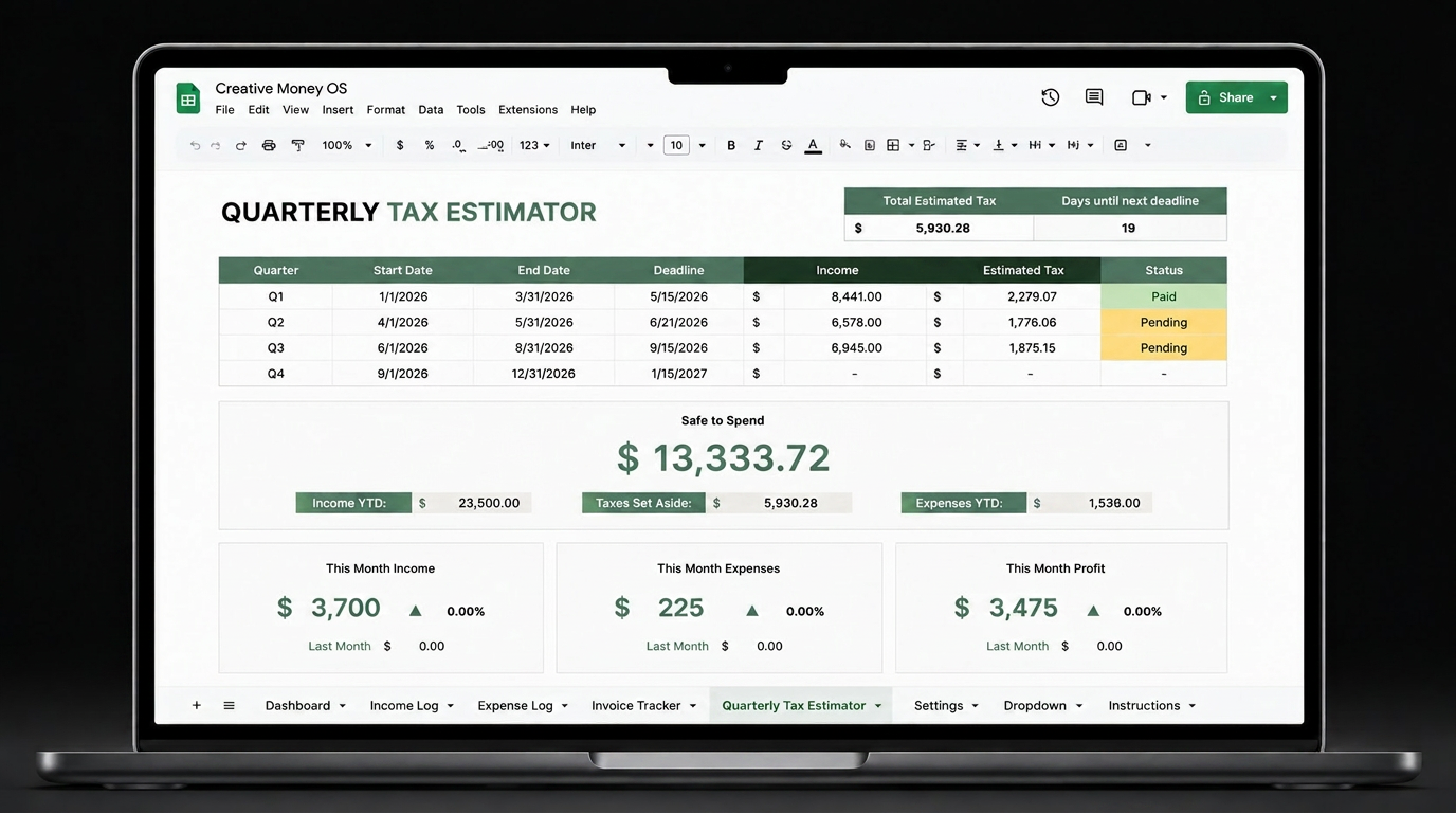 Quarterly Tax Estimator